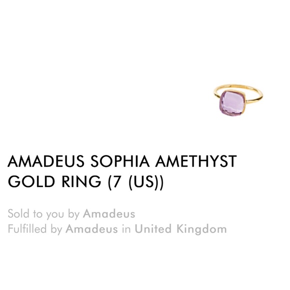 Natural Amethyst Cocktail Ring, Size 7, worn once! - Picture 2 of 3